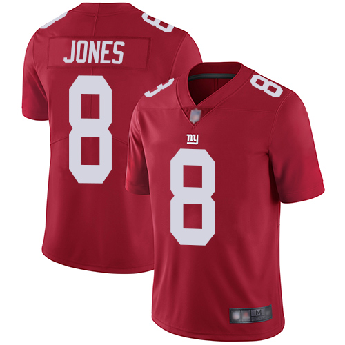 Men New York Giants #8 Daniel Jones Red Limited Red Inverted Legend Football NFL Jersey->new york giants->NFL Jersey